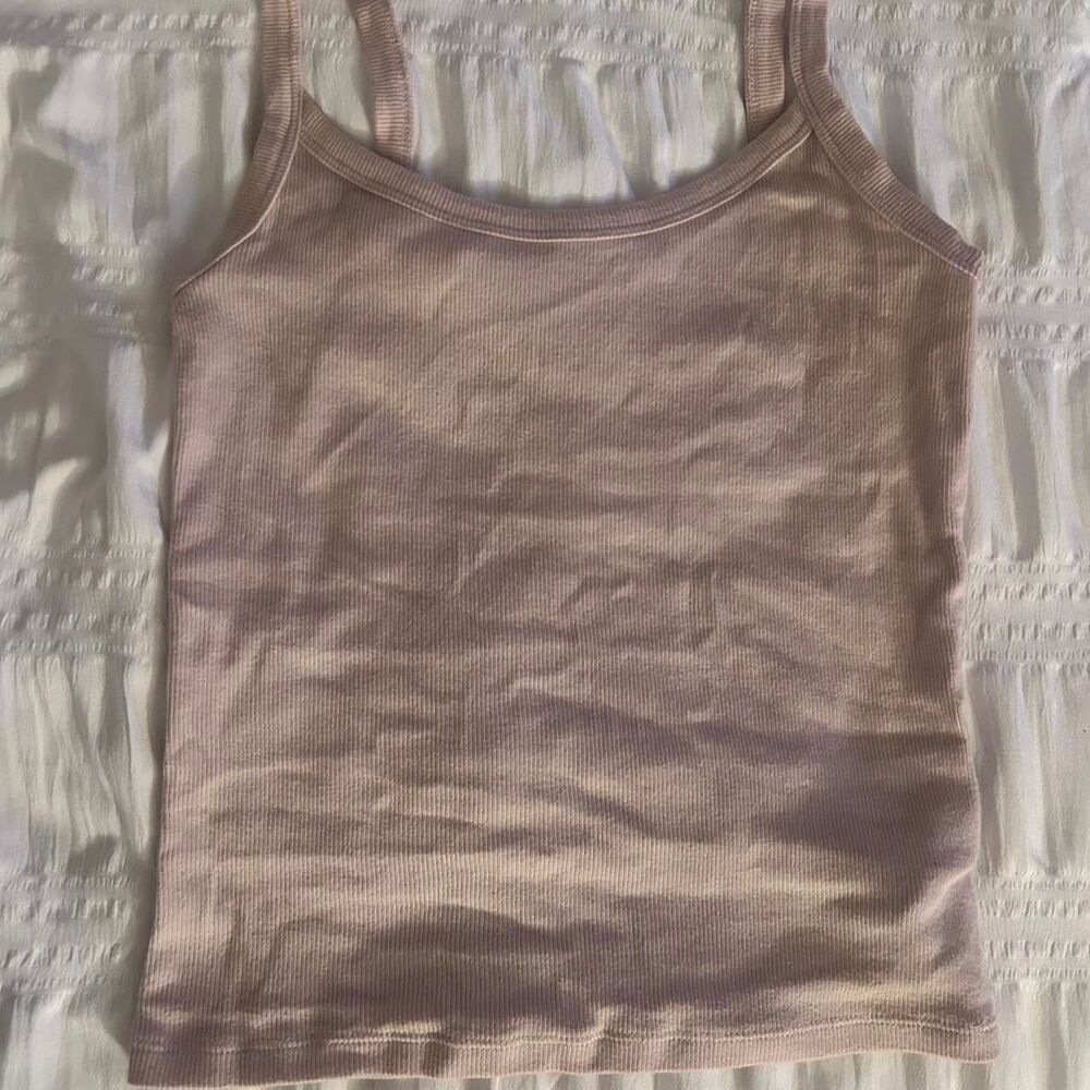 Aritzia Women's Pink and Purple Crop-top